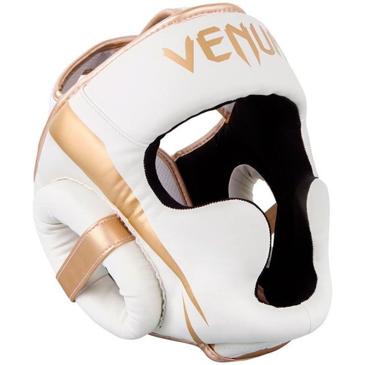 Copricapo da boxe Venum Elite bianco/oro