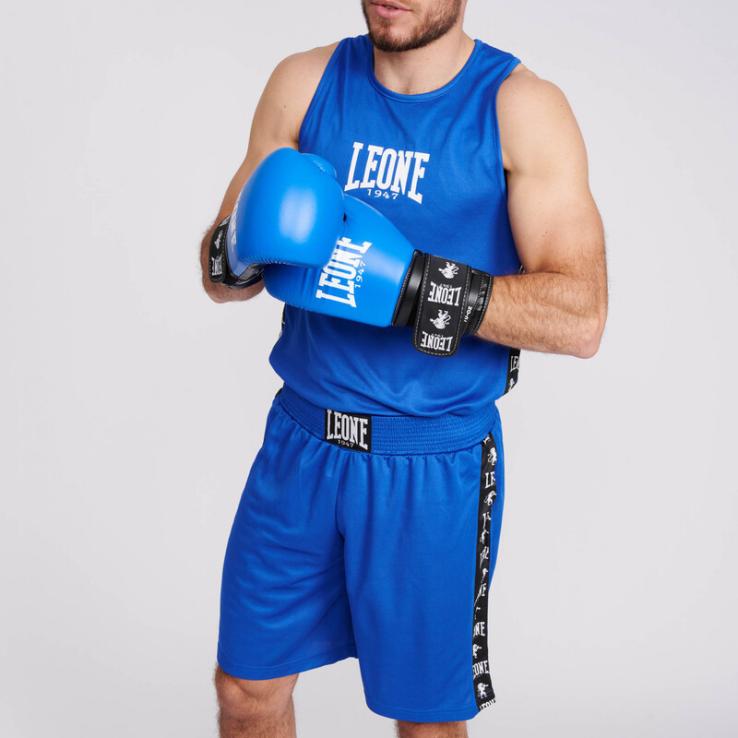Pantaloncini boxe Leone Ambassador blu
