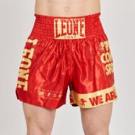 Pantaloni Muay Thai Leone DNA - rossi