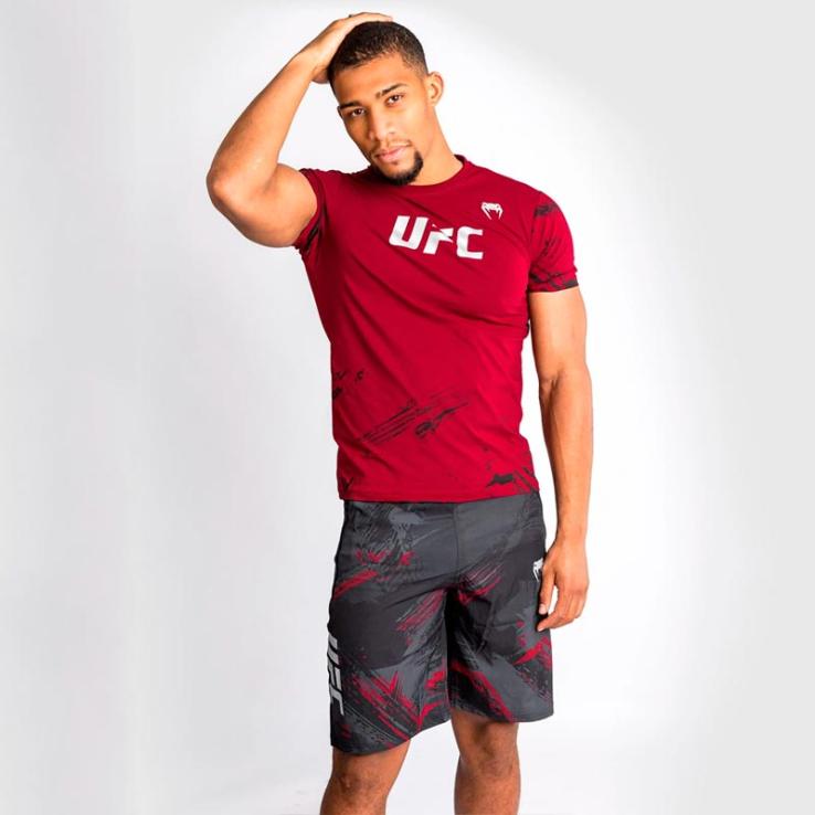 Pantaloni da allenamento Venum UFC Authentic Fight Week 2.0 neri/rossi